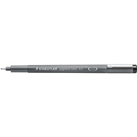 Caneta Staedtler Pigment Liner 308 Fineliner - Espessura da linha 0,5 mm - Secagem rápida - Preta