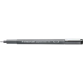 Caneta Staedtler Pigment Liner 308 Fineliner - Espessura da linha 0,6 mm - Secagem rápida - Preta