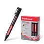 Marcador permanente Erichkrause P-500 - Ponta chanfrada - Resistente à água e aos raios UV - Preto
