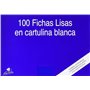 Pacote com 100 fichas de índice lisas Mariola nº 5 para arquivamento - Medidas: 215 x 160 mm - Cor: Branca