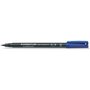 Caneta permanente Staedtler Lumocolor 313 de ponta fina - Espessura da linha de aproximadamente 0,4 mm - Secagem rápida - Azul