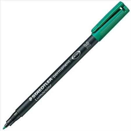 Marcador permanente Staedtler Lumocolor 317 - Ponta redonda média - Largura da linha aproximada de 1 mm - Tampa com clipe - Seca