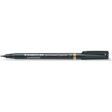 Marcador permanente Staedtler Lumocolor 319 de ponta fina - Espessura da linha de 0,6 mm - Para aplicações especiais - Secagem r