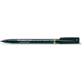 Marcador permanente Staedtler Lumocolor Special 319 - Ponta de aproximadamente 1 mm - Secagem rápida - Resistente à luz - Preto