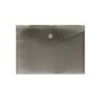 Envelope porta-documentos A4 - Fecho de velcro - Fabricado em polipropileno - Dimensões 325 x 230 mm - Preto transparente
