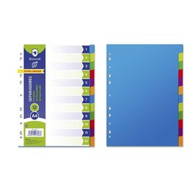 Conjunto de 12 divisórias Bismark - Tamanho A4 - Extra grossas - Feitas de polipropileno - Cores sortidas