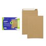 Pacote com 8 envelopes de papel kraft Bismark, 90 g/m² - Dimensões 162 x 229 mm - Fecho autoadesivo - Marrom