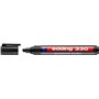 Marcador permanente Edding 330 - Ponta chanfrada - Largura da linha entre 1 e 5 mm - Tinta praticamente inodora - Tampa com clip