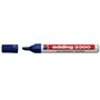 Marcador permanente Edding 3300 - Ponta chanfrada - Espessura da linha entre 1 e 5 mm - Tinta praticamente inodora - Secagem ráp