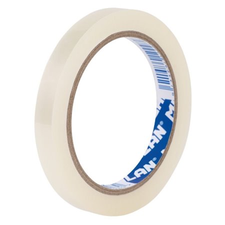 Fita adesiva transparente Milan - Mede 12 mm x 66 m - Cor transparente brilhante