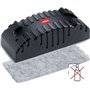 Apagador Magnético para Quadro Branco Nobo - Apagador a Seco - Remove Resíduos de Tinta e Sujeira - Preto