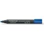 Marcador permanente Staedtler Lumocolor 350 - Ponta chanfrada aprox. 2-5 mm - Tinta à base de álcool - Secagem rápida - Azul