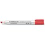 Marcador para quadro branco Staedtler Lumocolor 351 - Ponta chanfrada de 2 a 5 mm aprox. - Secagem rápida - Vermelho