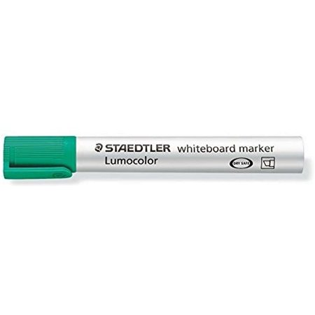Marcador para quadro branco Staedtler Lumocolor 351 - Ponta chanfrada de 2 a 5 mm aprox. - Secagem rápida - Verde