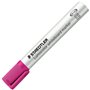 Marcador para quadro branco Staedtler Lumocolor 351 - Ponta redonda - Espessura da linha de 2 mm - Tampa com clipe - Rosa