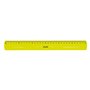 Régua Milano Flexível e Durável - Comprimento 30cm - Amarelo Translúcido