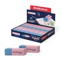 Borracha Híbrida Dupla Face Erichkrause - Diferentes Níveis de Dureza - Borracha Termoplástica Hipoalergênica - Rosa e Azul
