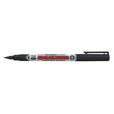 Marcador têxtil Uni-ball PNA-125 Super Ink - Ponta acrílica de 0,9 mm - Tinta pigmentada à base de óleo - Escreve em diversas su