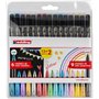 Edding 1200 - Conjunto de 15 Marcadores Metálicos e com Glitter - Ponta Redonda - Traço Metálico de 1 a 3 mm, Traço com Glitter 