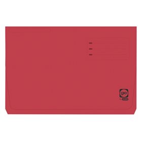 Pasta Gio By Elba Vermelha com Bolso e Aba - Cartão Resistente de 320gsm - Bolso e Aba para Proteção Extra - Tamanho Folio para 