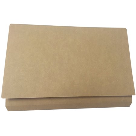 Pasta Gio By Elba Kraft Bicolor com Saco e Aba - Cartão Resistente de 240gsm - Saco e Aba para Proteção Extra - Design Kraft em 