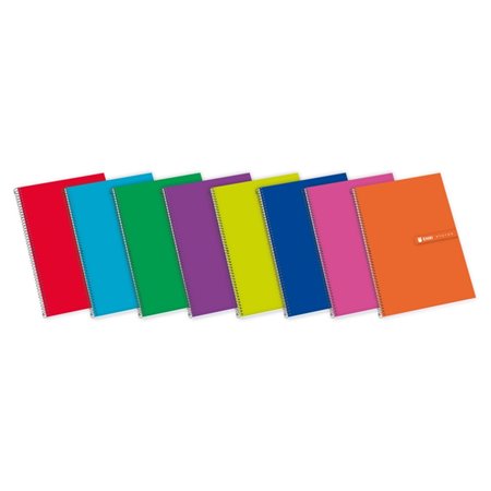 Caderno espiral Enri Status Fº Extra Hardcover 4x4 - Capa dura resistente - Caderno com margem - 100 folhas de alta qualidade - 