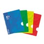 Caderno Oxford School Classic Openflex A5 - Capa Plástica - Grampeado - Liso - 48 Folhas - Cores Sortidas