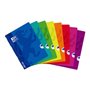 Caderno Oxford School Classic Openflex A4 com Grampo - Capa de Plástico Resistente - Pautado com Margens - 48 Folhas - Cores Sor
