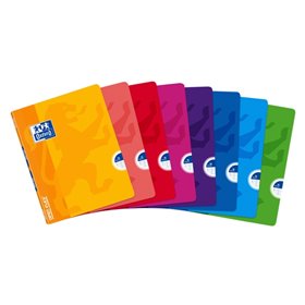 Caderno Oxford School Classic Openflex Grampeado A5+ 48 Folhas 1 Linha com Margem - Capa Plástica Translúcida - Ideal para Estud