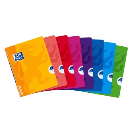 Caderno Oxford School Classic Openflex Grampeado A5+ 48 Folhas 1 Linha com Margem - Capa Plástica Translúcida - Ideal para Estud