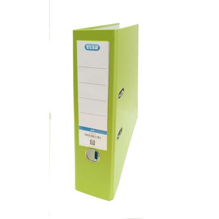Pasta Elba Rado Top Folio com Alavanca - Lombada de 80mm - Capa Externa de Plástico - Capa Interna de Papel - Verde Limão