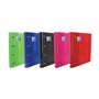 Pasta Oxford Europeanbinder Classic com 4 argolas, formato A4+, com folhas quadriculadas de 5x5mm e 4 furos - Fecho elástico - C