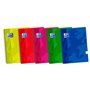 Caderno espiral Oxford School Classic Fº - Capa plástica lisa - 80 folhas - Cores sortidas
