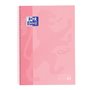 Caderno Oxford School Touch Europeanbook 1 A4+, 80 folhas microperfuradas, quadriculado 5x5mm - Capa extra dura - Rosa