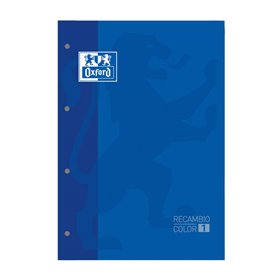 Caderno Oxford School Classic A4 com 80 folhas quadriculadas 5x5 - Caixa com capa azul marinho