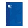 Caderno Oxford School Classic A4 com 80 folhas quadriculadas 5x5 - Caixa com capa azul marinho