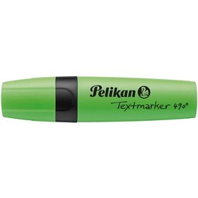 Marcador de texto Pelikan Textmarker 490 - À base de água - 3 espessuras de traço - Verde fluorescente