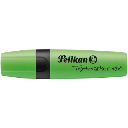 Marcador de texto Pelikan Textmarker 490 - À base de água - 3 espessuras de traço - Verde fluorescente