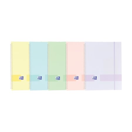 Pasta Oxford Live & Go A4 com capas plásticas opacas - Capa de plástico opaca - Encadernação em espiral, 30 capas plásticas - Co