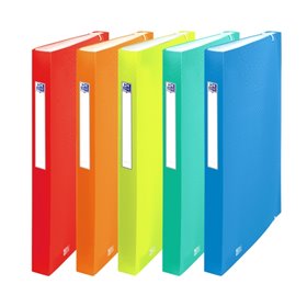 Pasta Oxford Urban A4+ com 12 compartimentos - Tampa de plástico translúcido - Ideal para organizar documentos - Cores sortidas