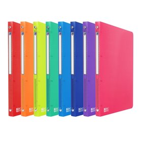 Pasta Oxford Urban com 4 argolas - Formato A4 - Lombada de 20 mm - Capacidade para até 100 folhas - Cores sortidas