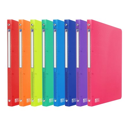 Pasta Oxford Urban com 4 argolas - Formato A4 - Lombada de 20 mm - Capacidade para até 100 folhas - Cores sortidas
