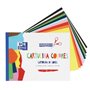 Bloco de 10 folhas de cartolina colorida Oxford, formato A4+, 170 g/m² - Cores sortidas