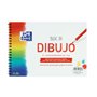 Bloco de desenho escolar Oxford, espiral, tamanho A5+ - Capa flexível/Capa dura - 20 folhas, 130 g/m², liso