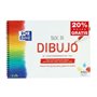 Bloco de desenho escolar Oxford Spiral, formato A4+, liso - 20 folhas microperfuradas, 130 g/m², cor natural - papel com superfí