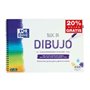 Bloco de desenho escolar Oxford Spiral, formato A4+ com borda - 20 folhas microperfuradas, 130 g/m², cor natural - papel com sup