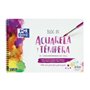 Bloco de anotações Oxford para aquarela e têmpera, formato A4+, liso - 10 folhas microperfuradas, 300 g/m², cor natural - Papel 