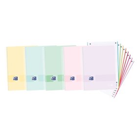 Caderno espiral Oxford Europeanbook 8 Live & Go, formato A4+, quadriculado 5x5mm - 160 folhas microperfuradas com 4 furos - capa
