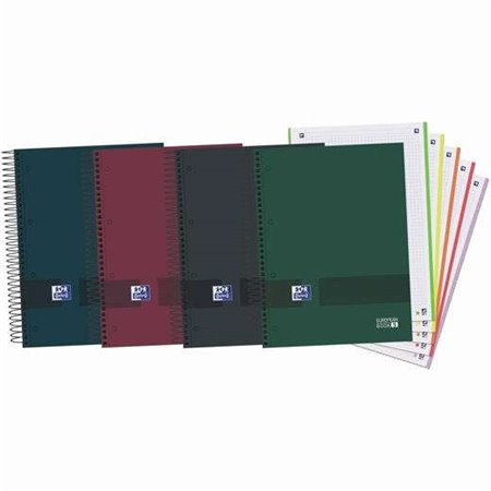 Oxford Europeanbook 5 Oxford & You Pacote com 5 Cadernos Espirais Formato A4+ Quadriculado 5x5 - 120 Folhas Microperfuradas com 