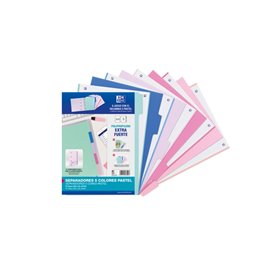 Divisórias Oxford Strongline A4, 5 Posições - Plástico Opaco Durável - 4 Furos para Fácil Instalação - Espessura de 500 Microns 